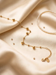 Golden Drops Anklet
