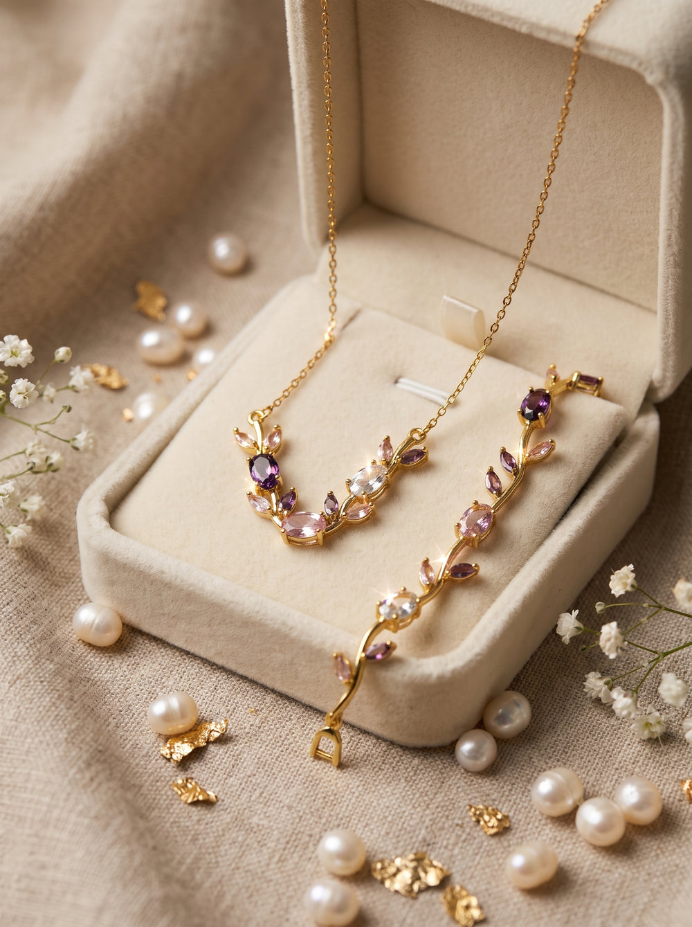 Tulip Vine Jewelry Set
