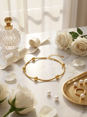 Gold Bead Bracelet