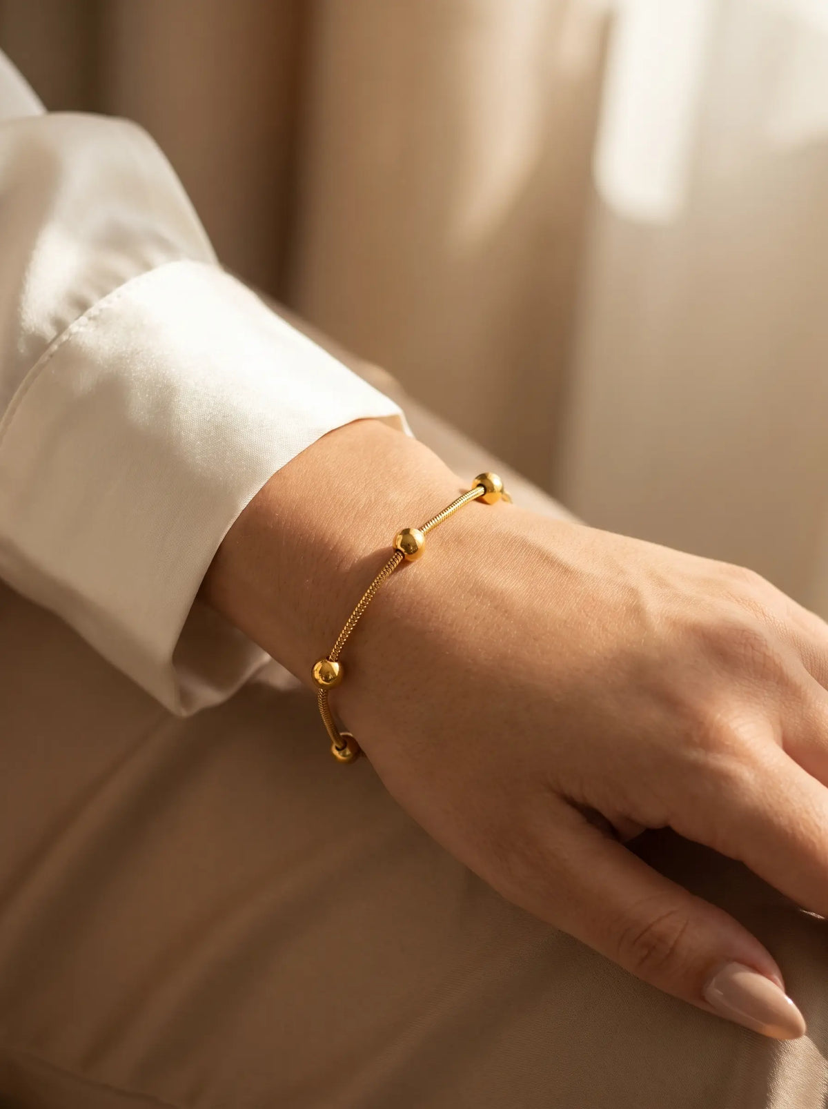 Gold Bead Bracelet